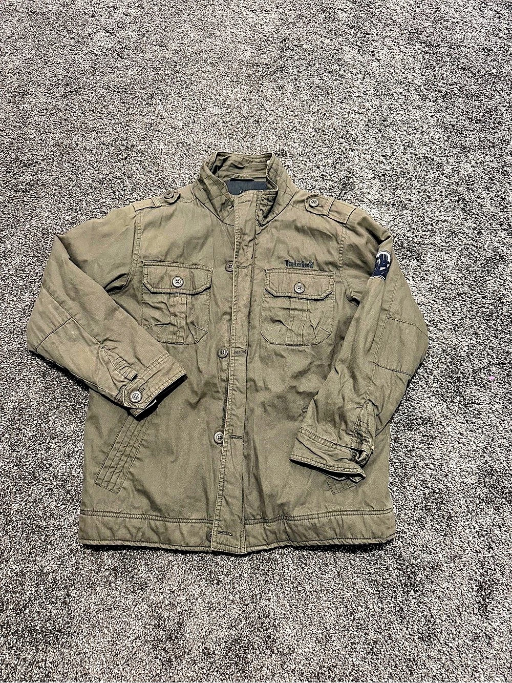 Timberland Military Jacket Military Field Jacket Green Size Medium